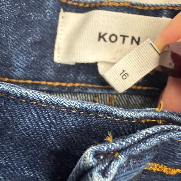 KOTN High Rise Straight Leg Jeans - Picture 3 of 6